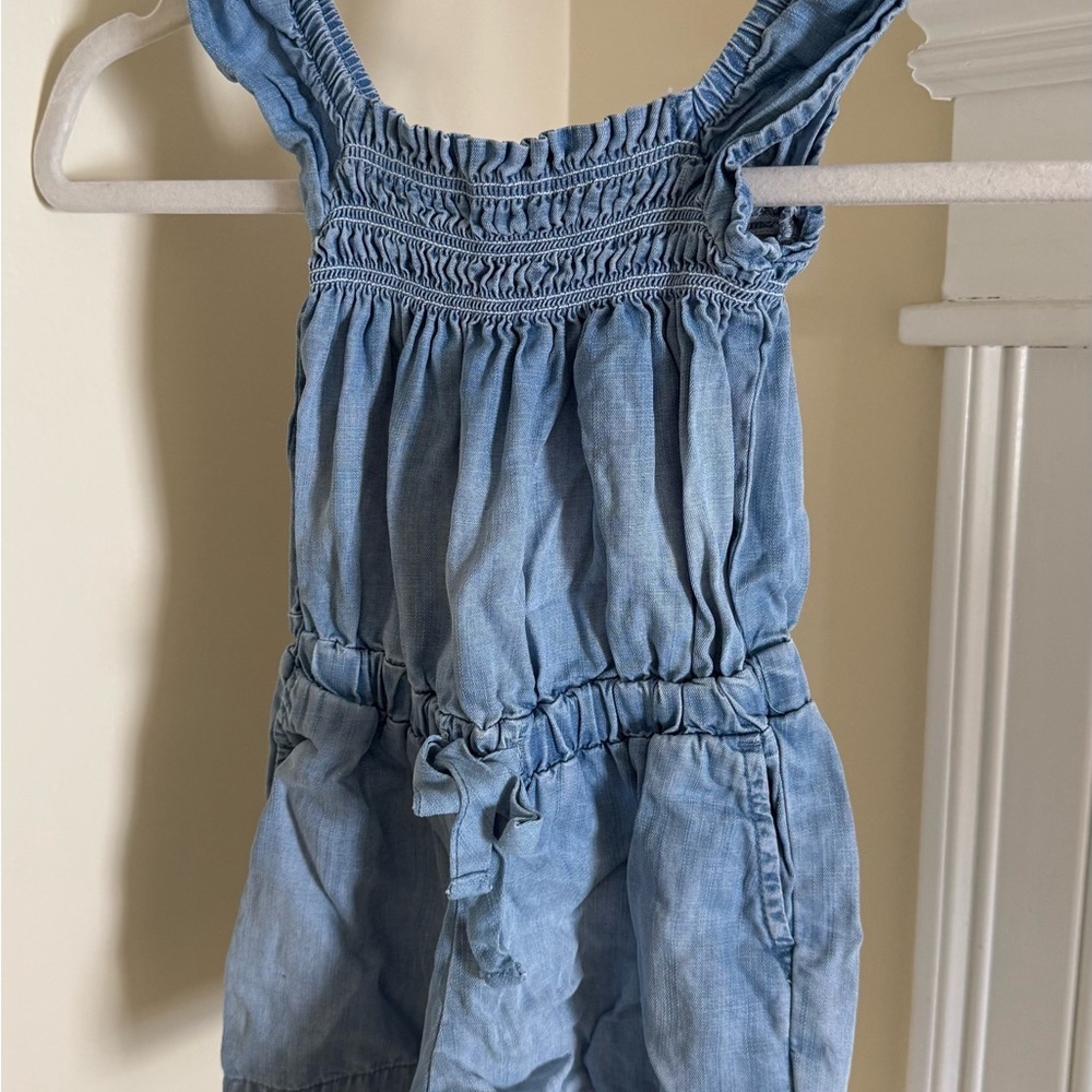 Cloth & Stone Light Blue Girls Romper